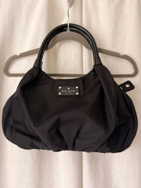 kate spade Black Nylon Shoulder Bag with Top Handles